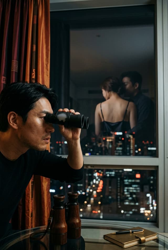 Peeping from the Apartment