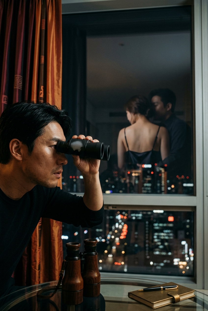 Peeping from the Apartment